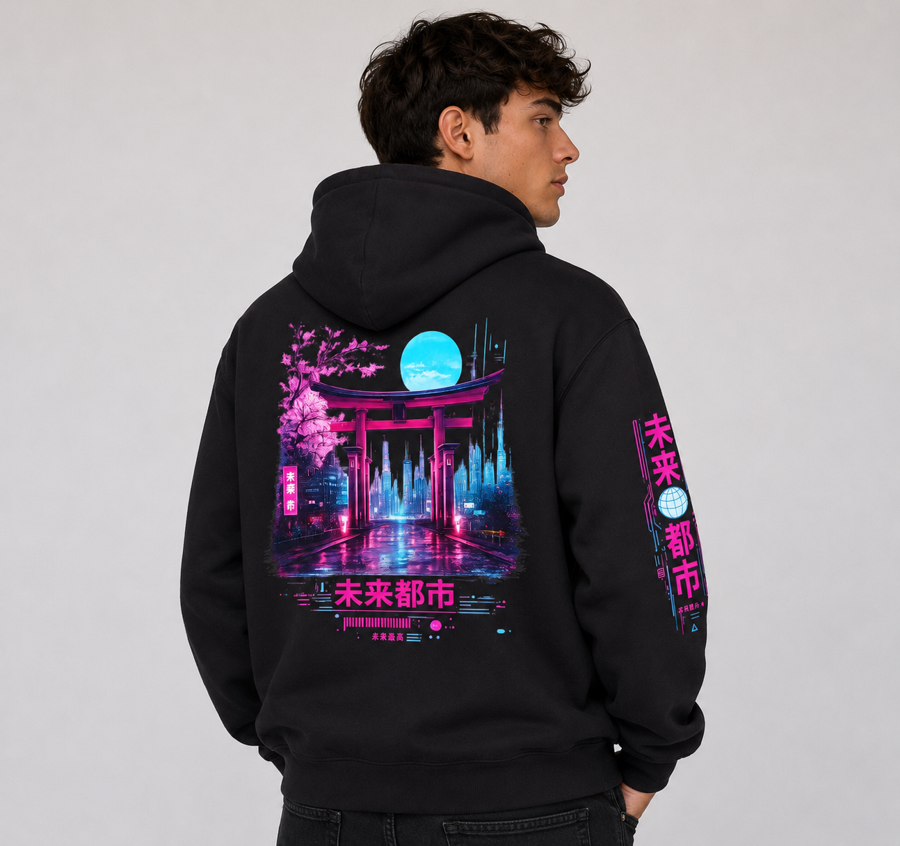 ‘CYBER SAKURA’ Heavyweight Hoodie